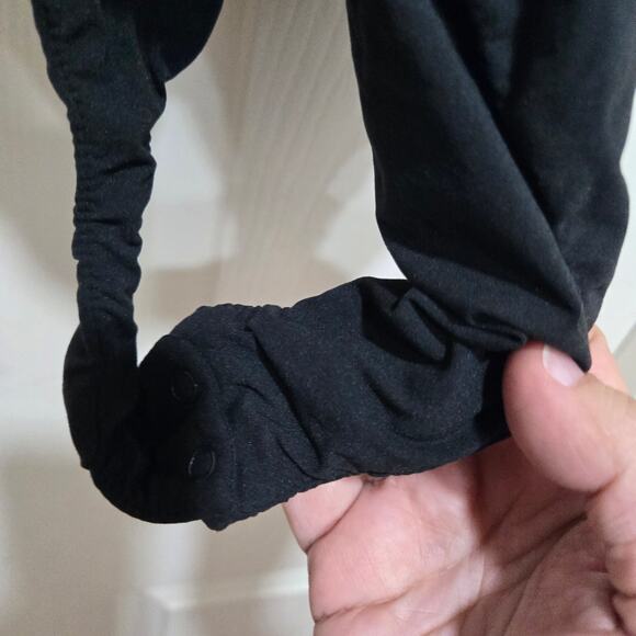 Quince Women’s M Black Stretch Bodysuit Adjustable Strap Scoop - Picture 6 of 8